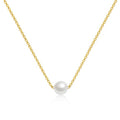 18K Gold Plated Pearl Necklace for Women