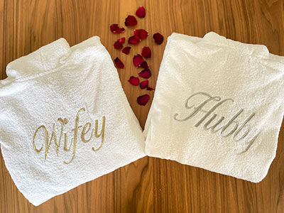 Couple's Personalized Bathrobe Set