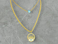 Eye Design Gold Necklace