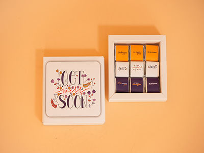 Get well soon chocolate box