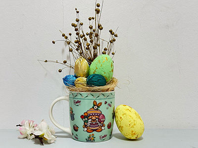 Green Easter Mug