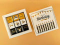 Happy birthday chocolate box with 9pc  birthday-themed illustrations