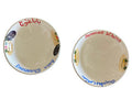 Hand Painted Ceramic Humus & Baba Ghannouj Bowls Set