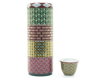Tin Box-4 Coffee Cups OPERA