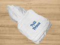 embroidered bathrobe for baby boy