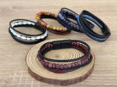 RiverTwist Leather Bracelet