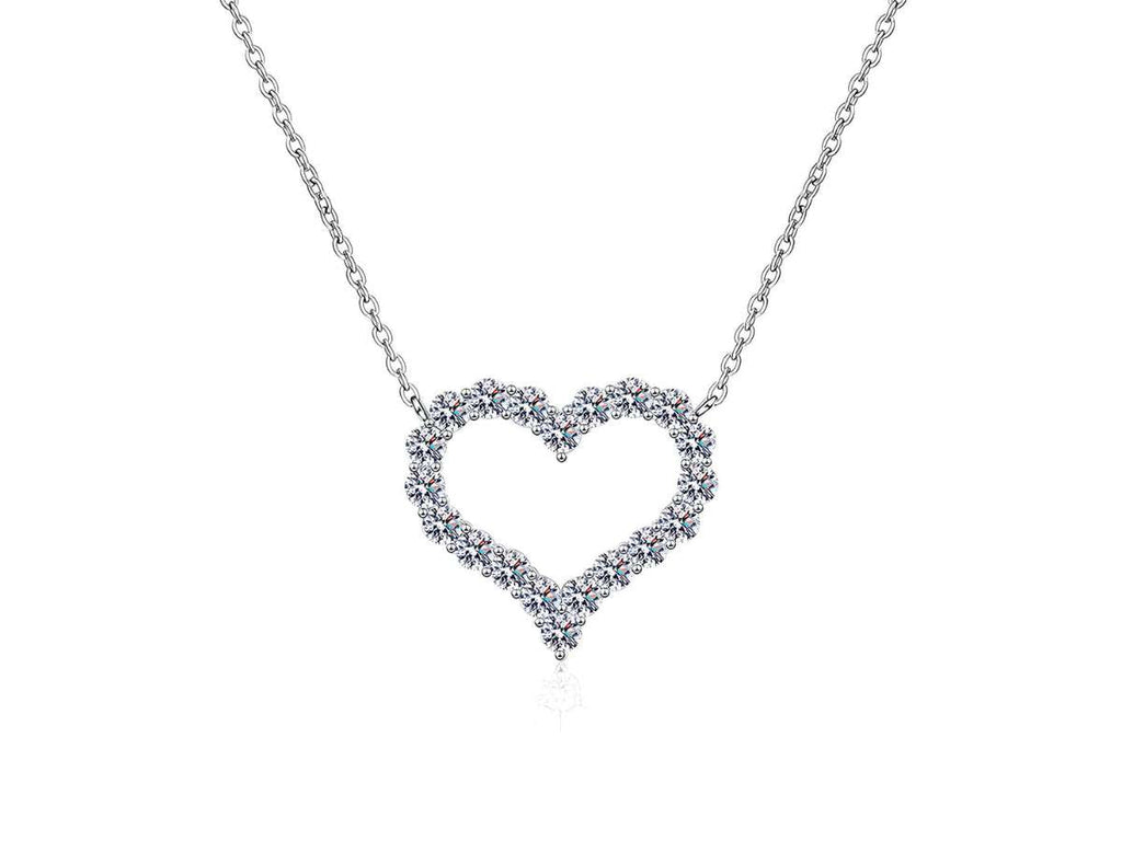 Silver heart necklace Dubai | Crystal heart necklace Dubai | Women silver necklace Dubai | Heart pendant jewelry Dubai | Valentine necklace gift Dubai | Romantic jewelry Dubai | Silver crystal pendant Dubai | Gift necklace for her Dubai | Elegant women jewelry Dubai | Anniversary gift necklace Dubai | Luxury heart necklace Dubai | Fashion necklace Dubai