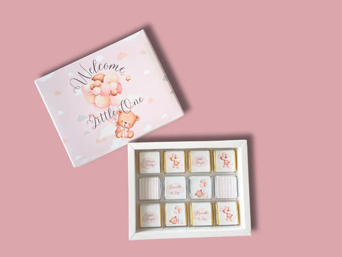 newborn girl gift UAE | first gift for newborn girl | newborn baby care gift set | newborn baby gift UAE | newborn bath gift set UAE | newborn celebration gift UAE | newborn chocolate gift | newborn chocolate gift UAE | newborn congratulations chocolate UAE | newborn essentials girl gift UAE | newborn gift chocolate Dubai | newborn girl gift set UAE | themed chocolate box UAE | moustache‑themed chocolate box Dubai | baby arrival gift Dubai
