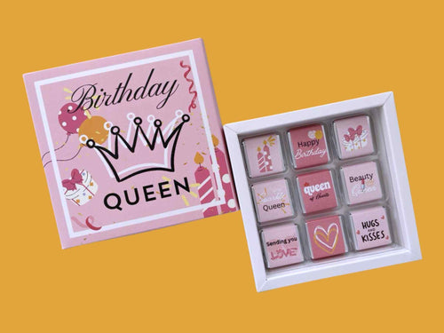 birthday queen themed chocolate box
