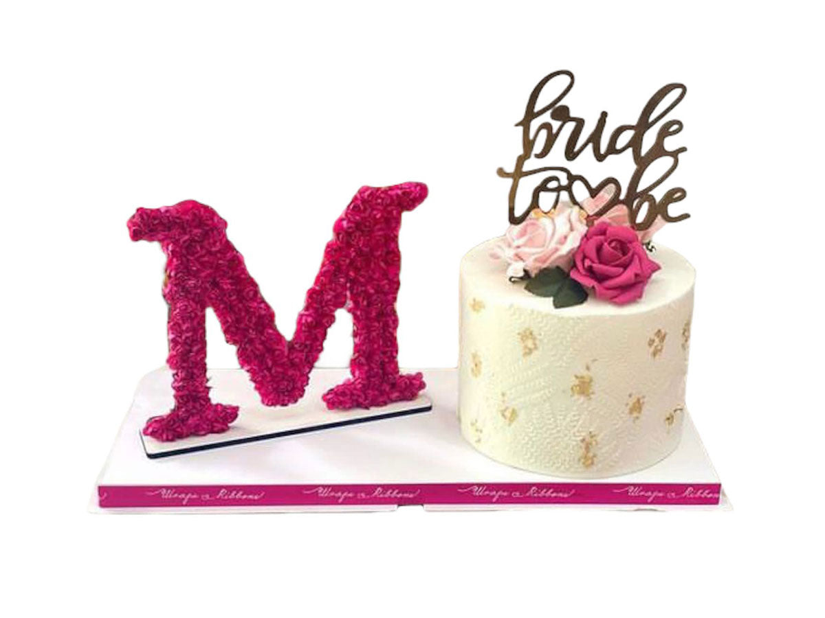 Cake And Flower Letter