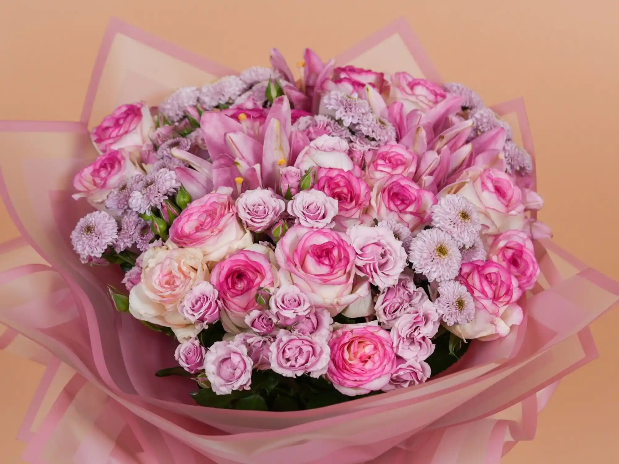 Close-up of Birthday Queen Flower Bundle – beautiful blooms and curated birthday gifts for a special celebration