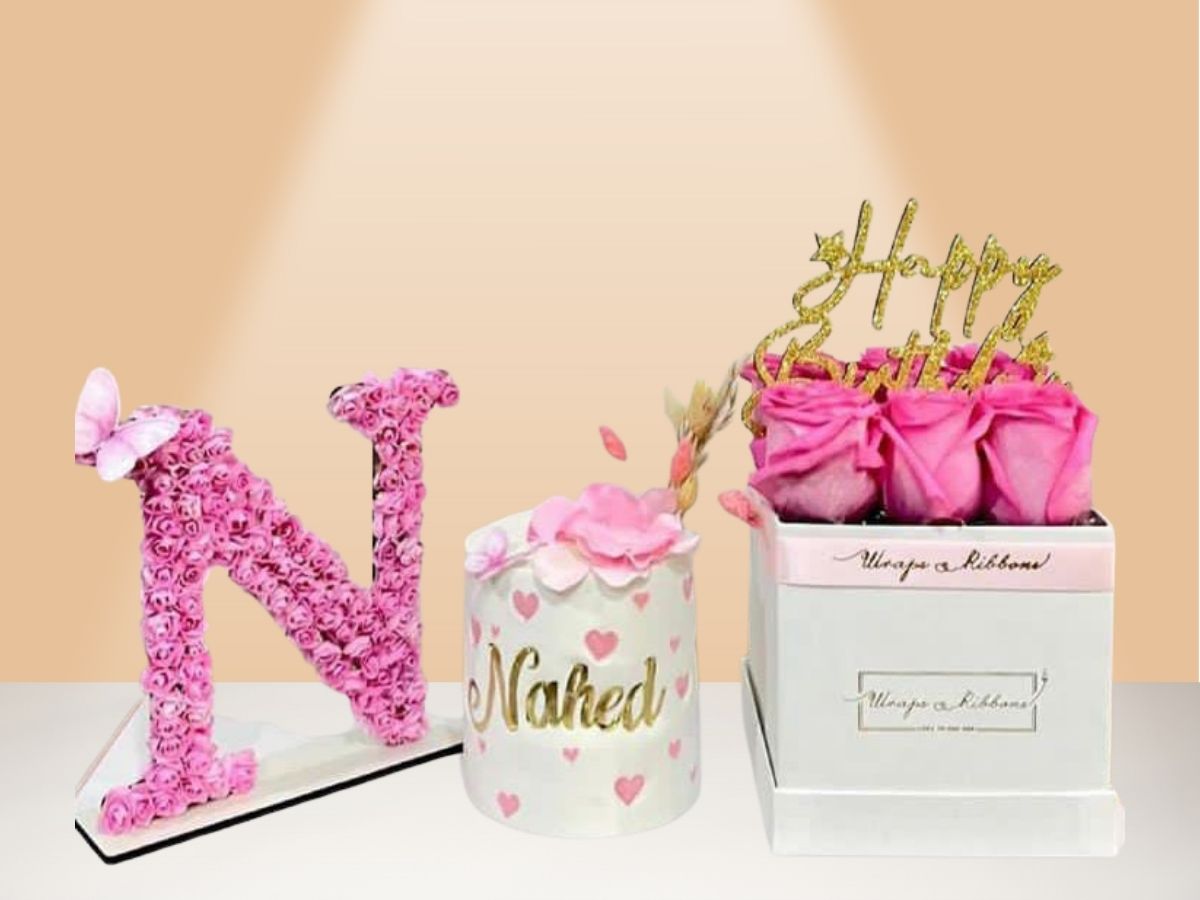birthday cake & roses gift pack