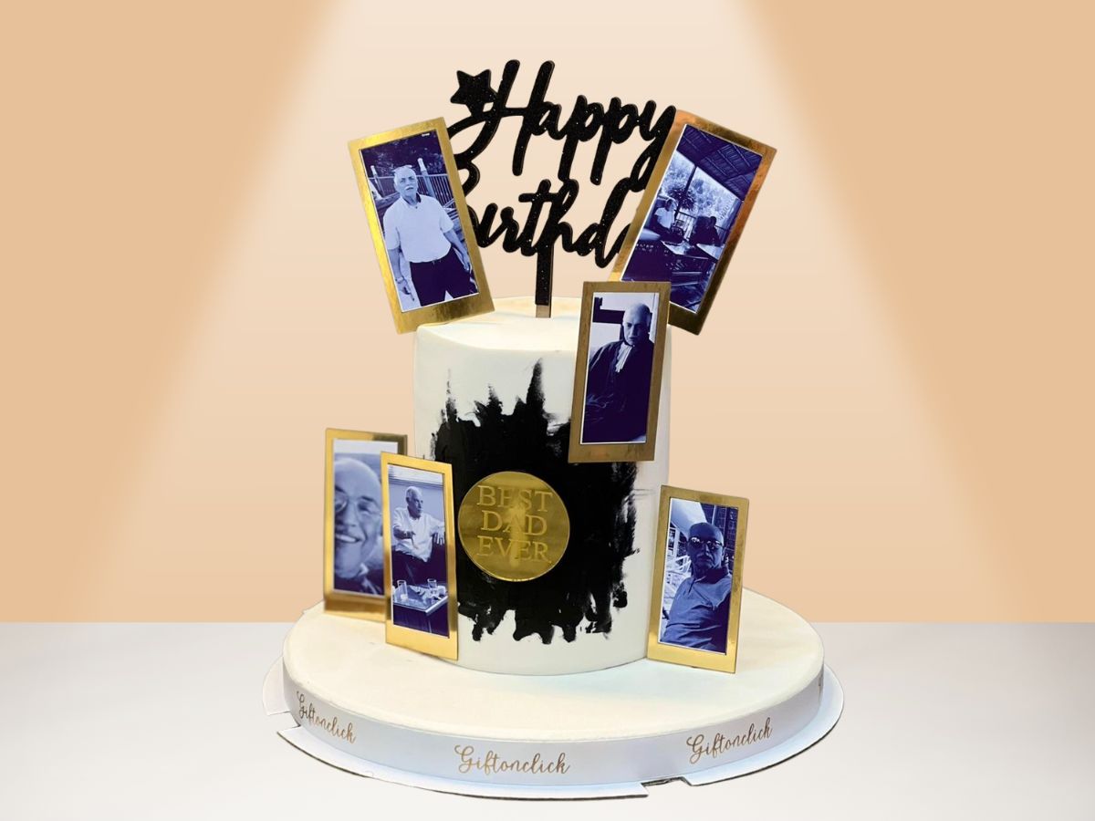 cake with printed pictures