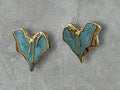 Blue Melting Hearts Earrings