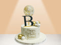 cake with letter for 8 to 10 people
