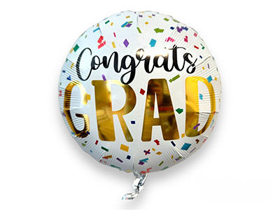 Congrats GRAD Helium Balloon