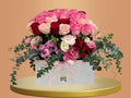 Floral Bliss Box with 36 premium roses, baby roses and chrysanthemums – Gift On Click Lebanon