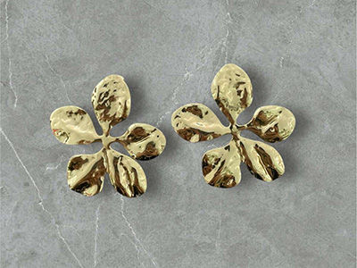 Golden Flower Earrings