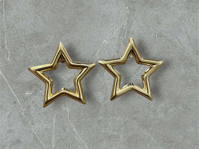Golden Star Earrings