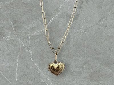 Gold Heart Shape Necklace 