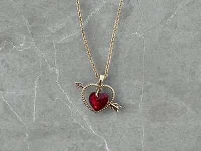 Red Heart Necklace 