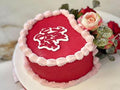 Heart and Flowers Cake