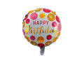 Happy Birthday Round Helium Balloon