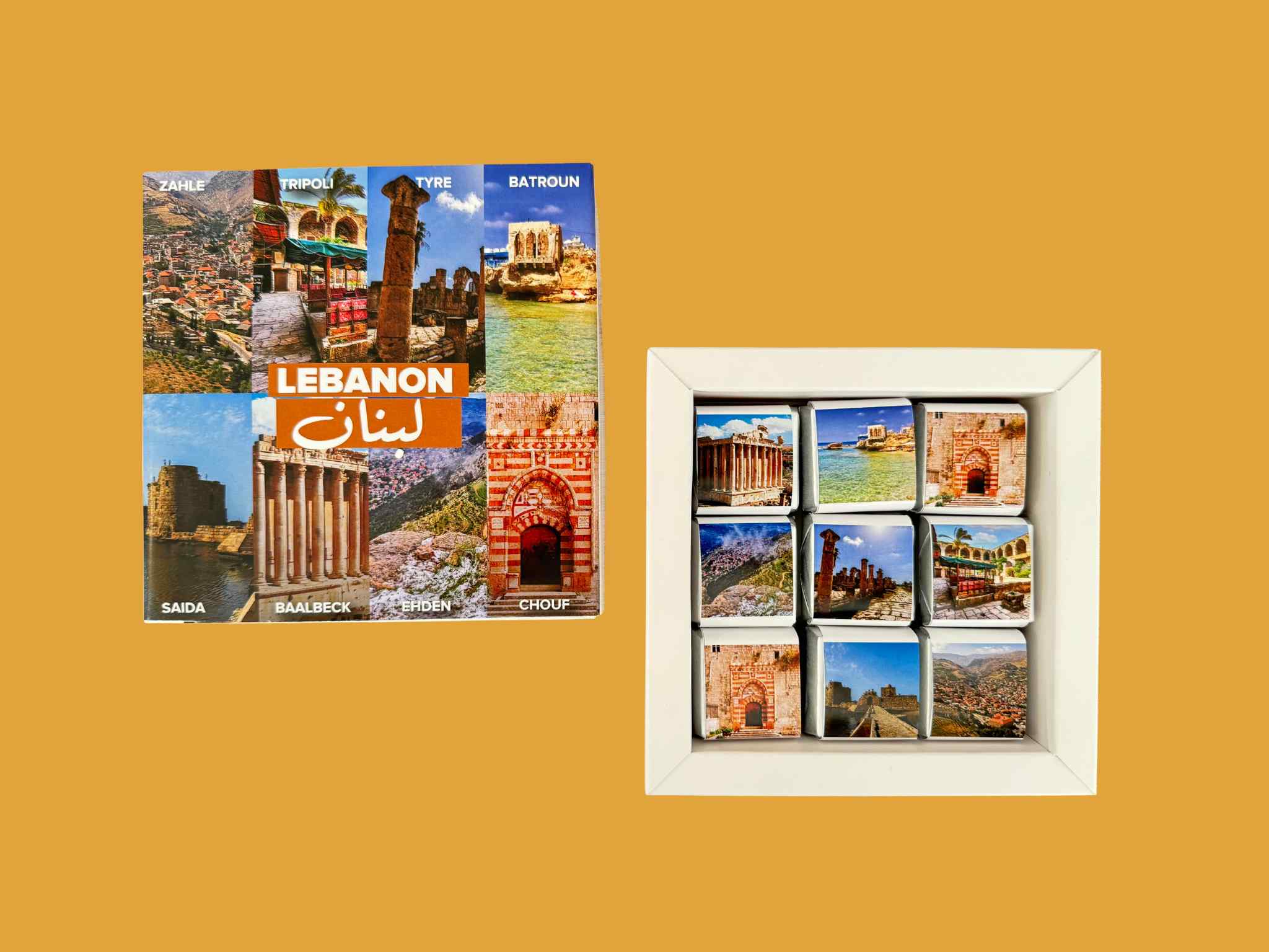 chocolate box with lebanon sight pictures