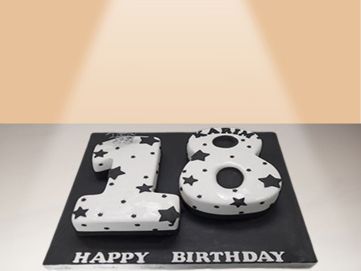 numbers chocolate cake