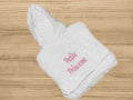 embroidered bathrobe for baby girl
