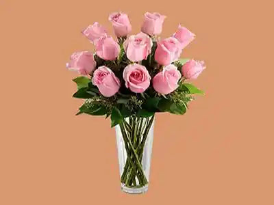 bouquet of 10 pink roses