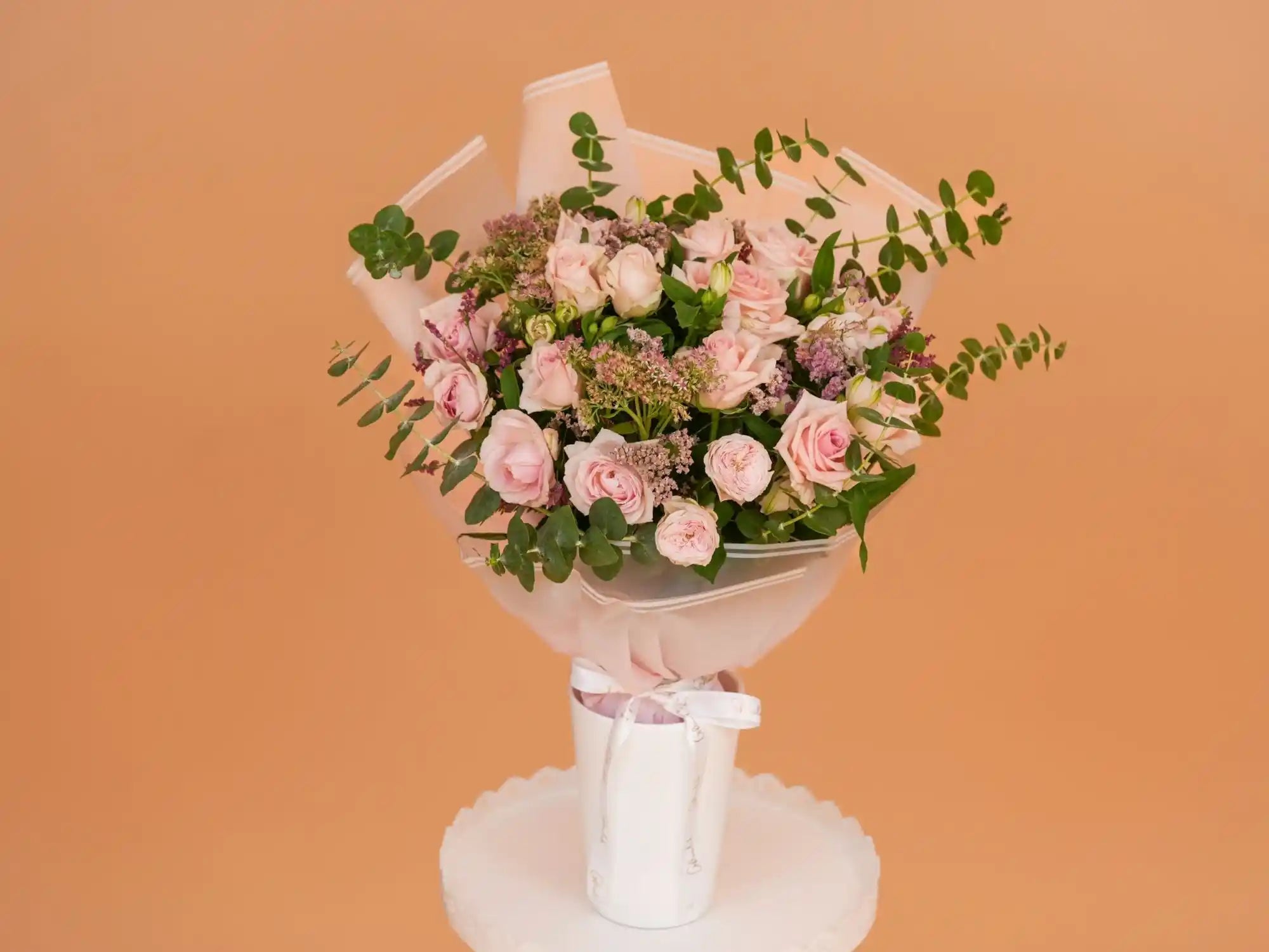 Pink and purple flower arrangement – Pretty in Pink Bundle | Gift On Click Lebanon