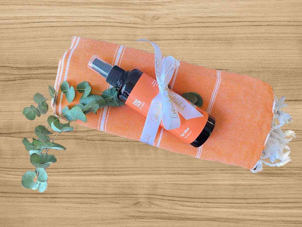 turkish towel and body mist