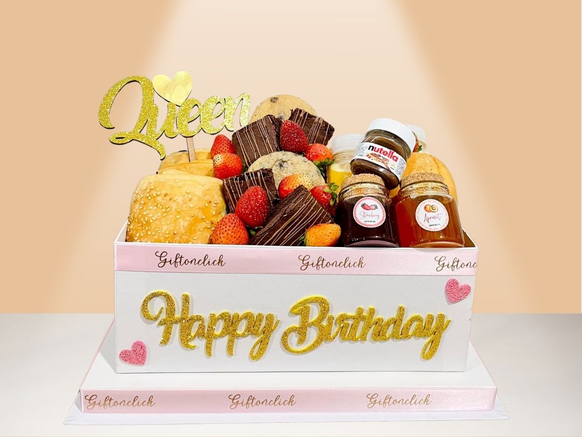 breakfast box with birthday message