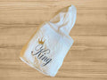 king embroidered bathrobe