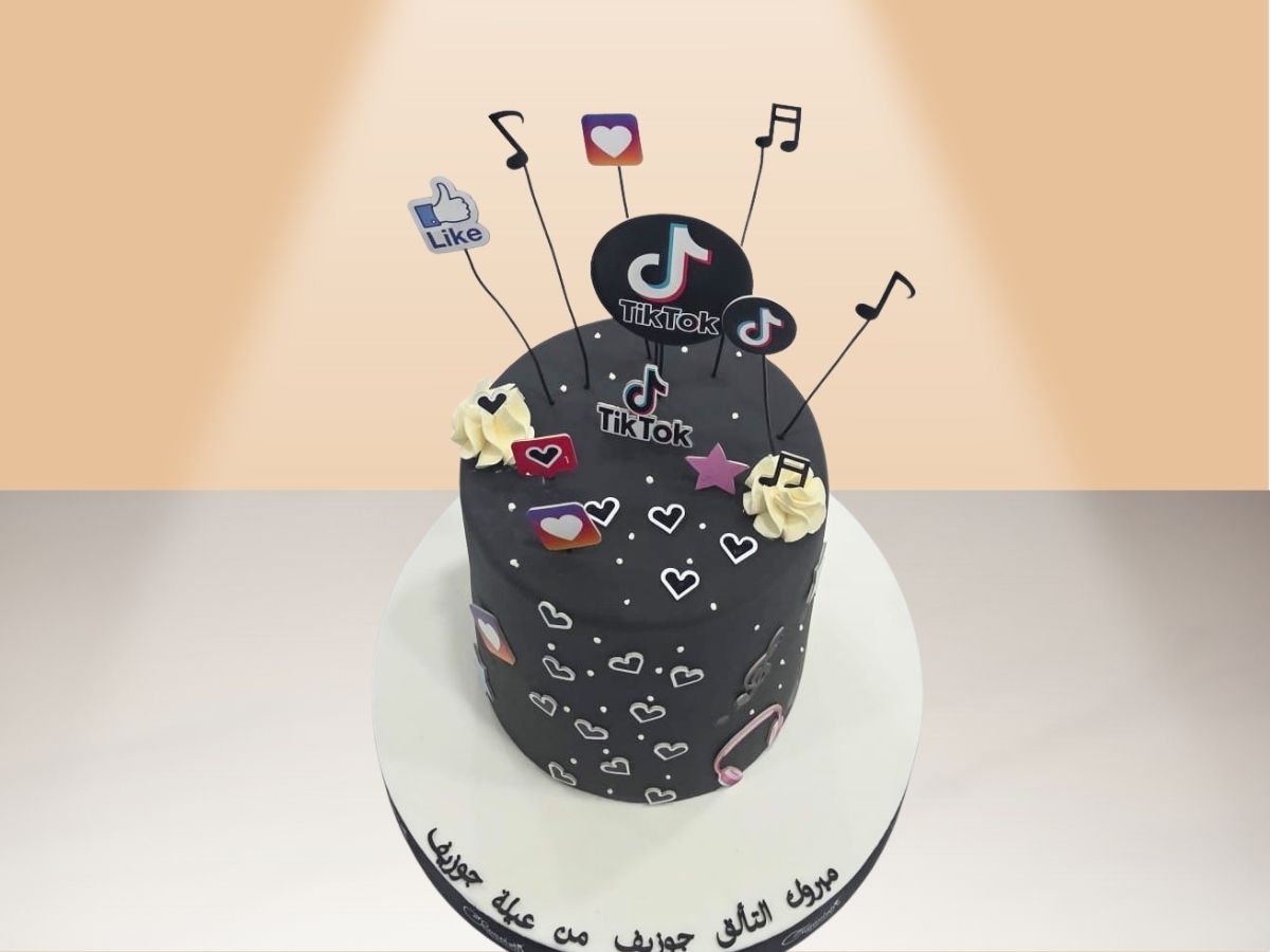 cake with tiktok design