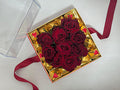 Transparent heart roses box