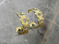 Gold hoop earrings 