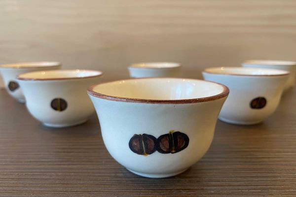 Shaffe Hand-Painted Ceramic Coffee Cups