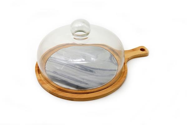 Cheese Plate With Glass Cover|Giftonclick