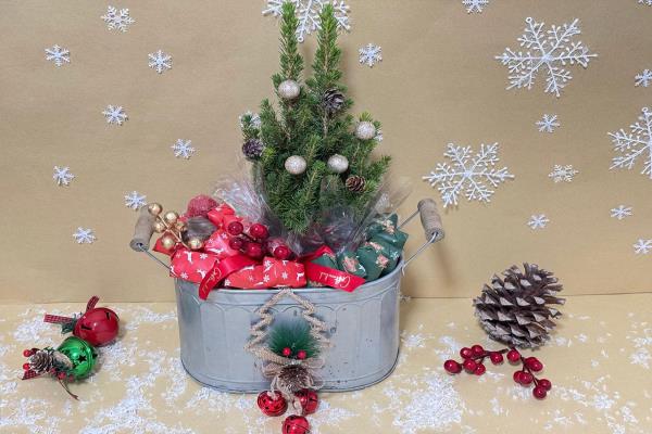 Christmas Tree & Chocolates Bucket