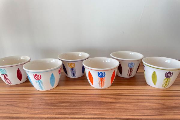 Ceramic Lebanese Tea Cups Set 