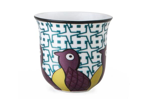 Coffee Cups Birds Of Paradise Set of 6-Large