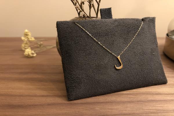 Arabic Initial Gold Plated Necklace