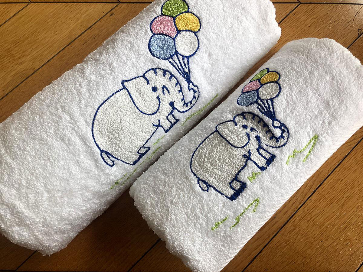 Elephant discount towel set