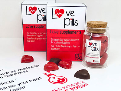 Love Hearts Pills Valentine