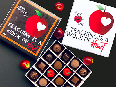 Teaching is a work of heart chocolate mix box 
