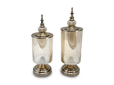 Smokey Glass Cylindrical Vase Set|Giftonclick