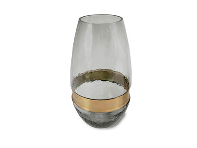 Glass Vase With Golden Band|Giftonclick