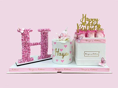 Birthday Cake & Roses Gift Pack For Her